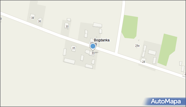 Bogdanka, Bogdanka, 33, mapa Bogdanka