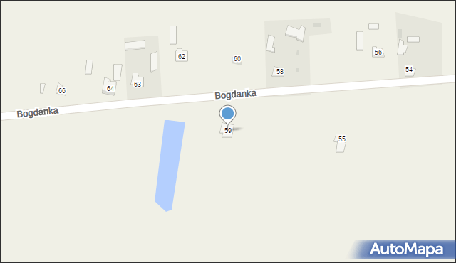 Bogdanka, Bogdanka, 59, mapa Bogdanka