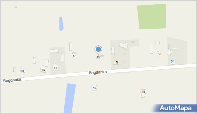 Bogdanka, Bogdanka, 60, mapa Bogdanka