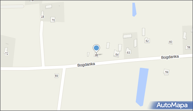 Bogdanka, Bogdanka, 66, mapa Bogdanka