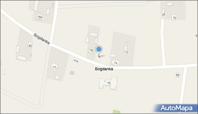 Bogdanka, Bogdanka, 76, mapa Bogdanka