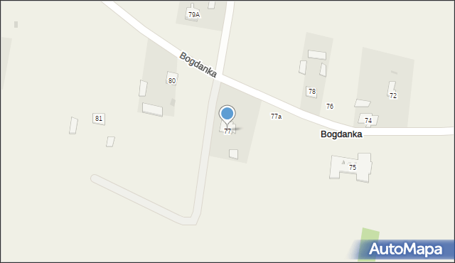 Bogdanka, Bogdanka, 77, mapa Bogdanka