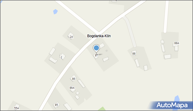 Bogdanka, Bogdanka, 87, mapa Bogdanka