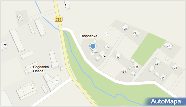 Bogdanka, Bogdanka, 23, mapa Bogdanka