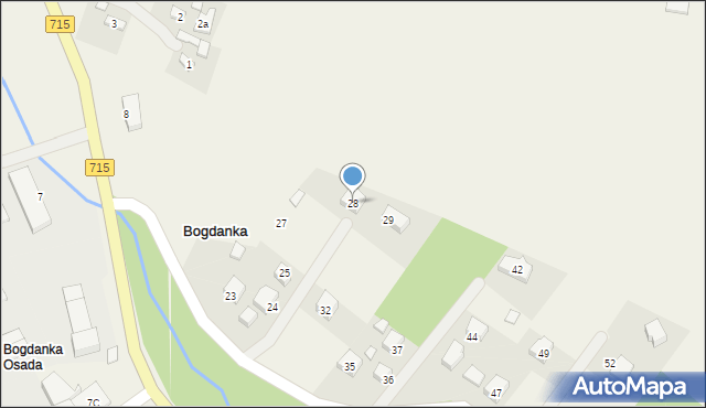 Bogdanka, Bogdanka, 28, mapa Bogdanka