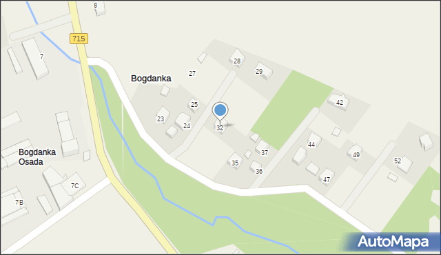 Bogdanka, Bogdanka, 32, mapa Bogdanka