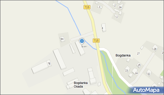 Bogdanka, Bogdanka, 7, mapa Bogdanka