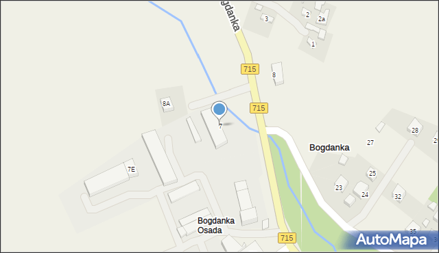 Bogdanka, Bogdanka, 7, mapa Bogdanka