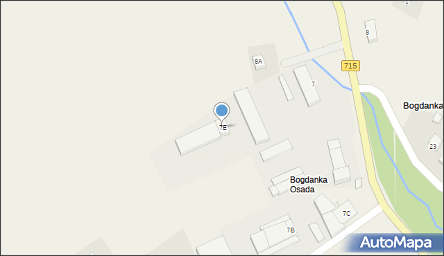 Bogdanka, Bogdanka, 7E, mapa Bogdanka