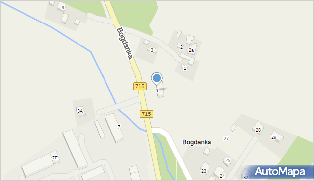 Bogdanka, Bogdanka, 8, mapa Bogdanka