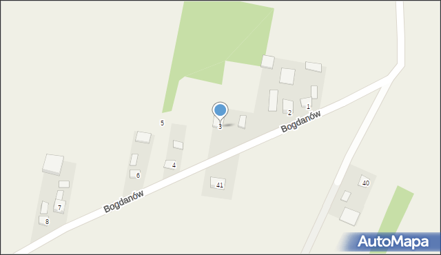 Bogdanów, Bogdanów, 3, mapa Bogdanów