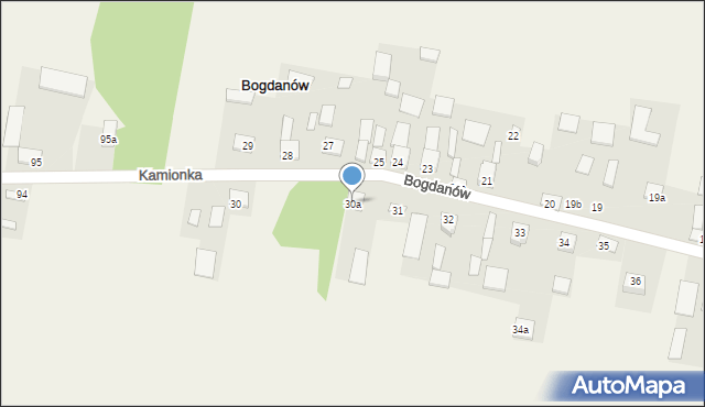 Bogdanów, Bogdanów, 30a, mapa Bogdanów