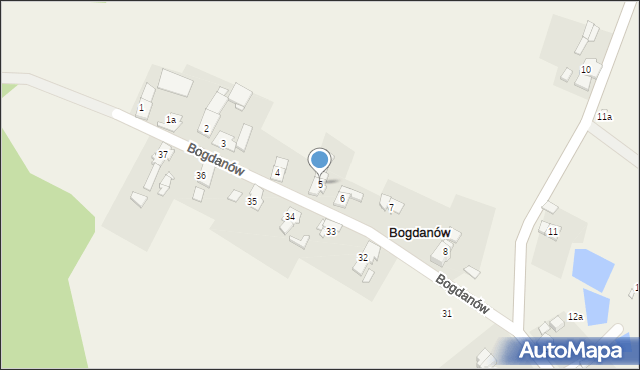 Bogdanów, Bogdanów, 5, mapa Bogdanów