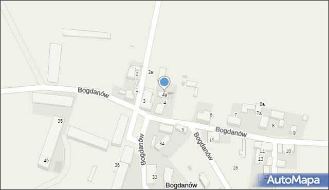 Bogdanów, Bogdanów, 4a, mapa Bogdanów