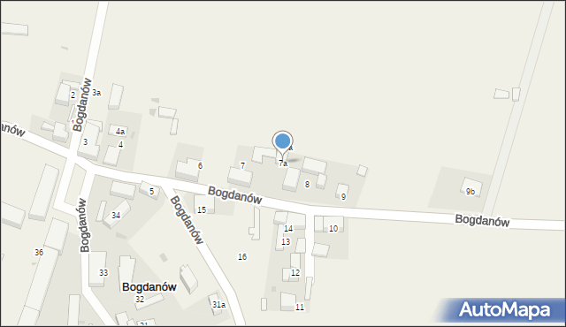 Bogdanów, Bogdanów, 7a, mapa Bogdanów