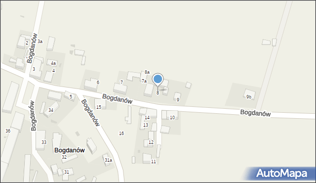 Bogdanów, Bogdanów, 8, mapa Bogdanów