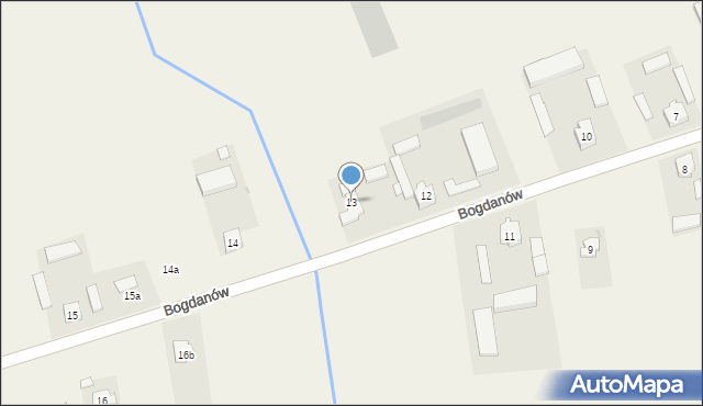 Bogdanów, Bogdanów, 13, mapa Bogdanów