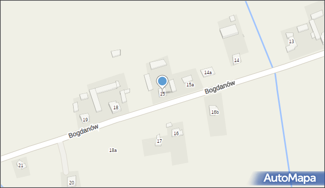 Bogdanów, Bogdanów, 15, mapa Bogdanów