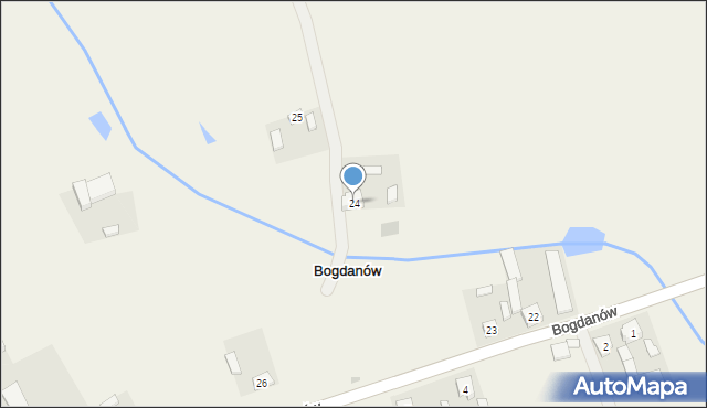 Bogdanów, Bogdanów, 24, mapa Bogdanów