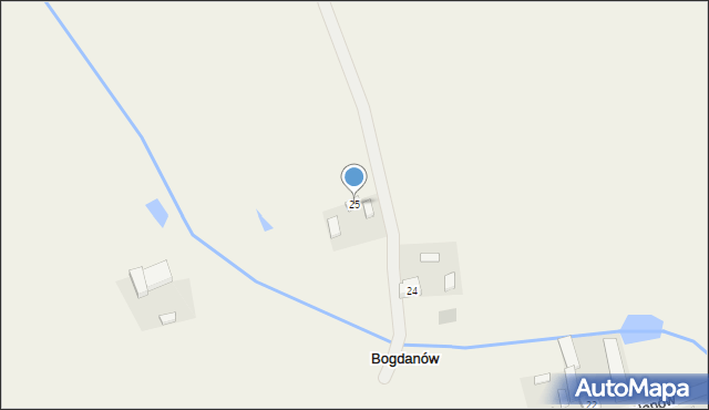 Bogdanów, Bogdanów, 25, mapa Bogdanów