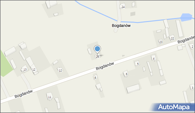 Bogdanów, Bogdanów, 26, mapa Bogdanów