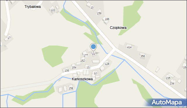 Bogdanówka, Bogdanówka, 11, mapa Bogdanówka