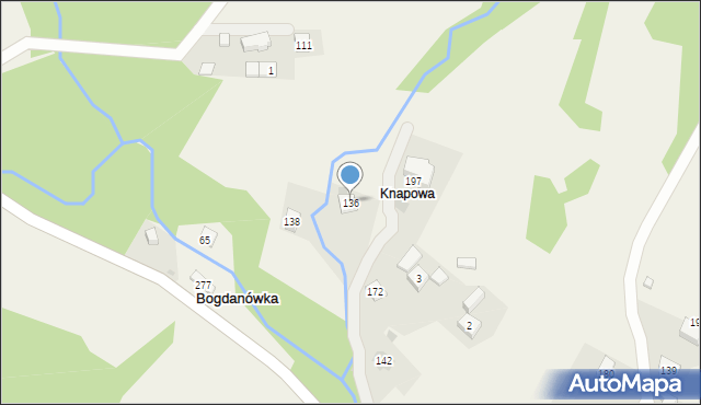 Bogdanówka, Bogdanówka, 136, mapa Bogdanówka