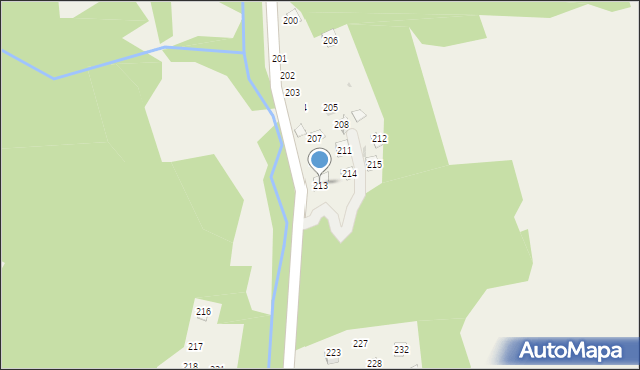 Bogdanówka, Bogdanówka, 213, mapa Bogdanówka