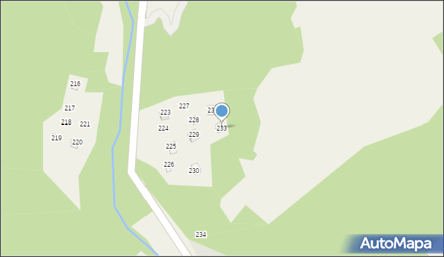 Bogdanówka, Bogdanówka, 233, mapa Bogdanówka