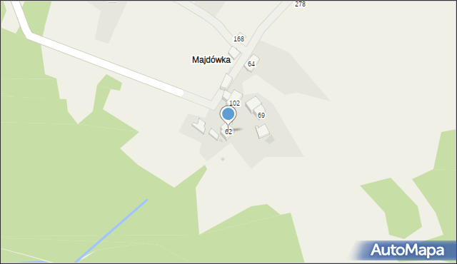 Bogdanówka, Bogdanówka, 62, mapa Bogdanówka