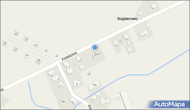 Bogdanowo, Bogdanowo, 71a, mapa Bogdanowo