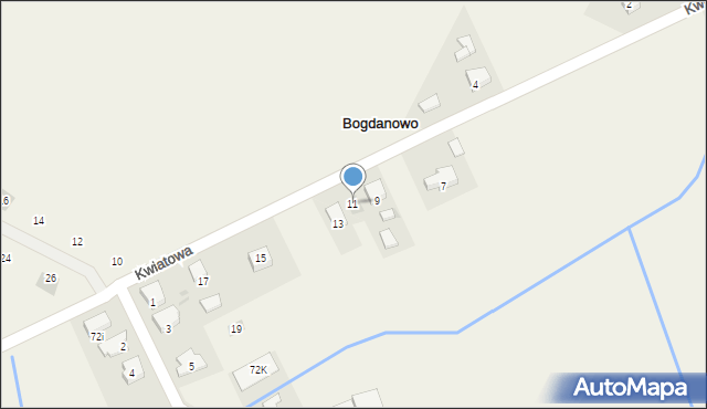 Bogdanowo, Bogdanowo, 71c, mapa Bogdanowo