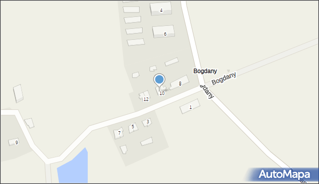 Bogdany, Bogdany, 10/1, mapa Bogdany