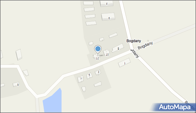Bogdany, Bogdany, 12/2, mapa Bogdany
