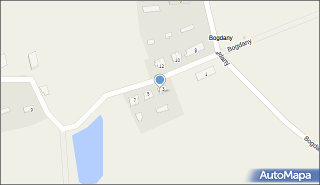 Bogdany, Bogdany, 3/2, mapa Bogdany