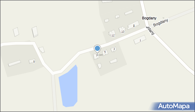 Bogdany, Bogdany, 7/1, mapa Bogdany
