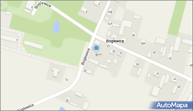 Boglewice, Boglewice, 30, mapa Boglewice