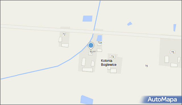 Boglewice, Boglewice, 73, mapa Boglewice