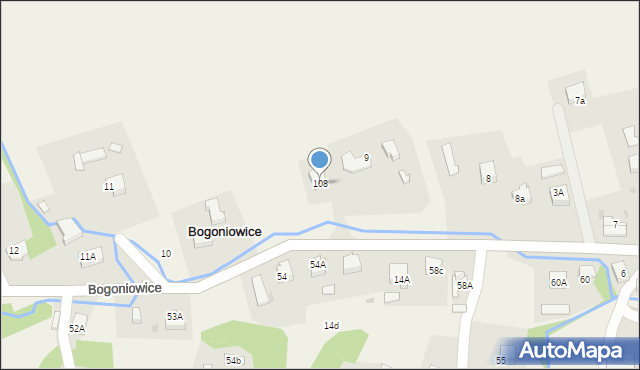 Bogoniowice, Bogoniowice, 108, mapa Bogoniowice