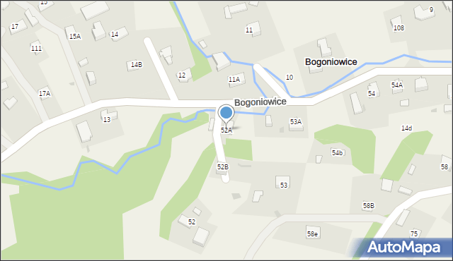 Bogoniowice, Bogoniowice, 52A, mapa Bogoniowice