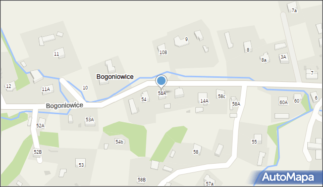 Bogoniowice, Bogoniowice, 54A, mapa Bogoniowice