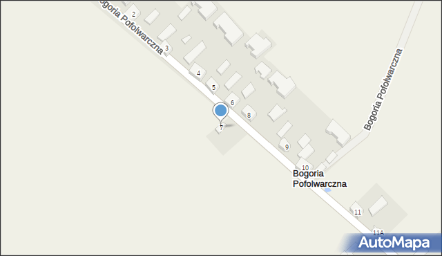 Bogoria Pofolwarczna, Bogoria Pofolwarczna, 7, mapa Bogoria Pofolwarczna