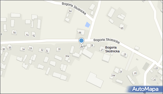 Bogoria Skotnicka, Bogoria Skotnicka, 29, mapa Bogoria Skotnicka