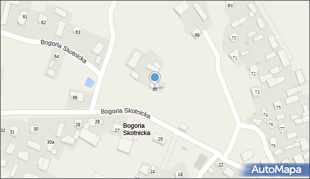 Bogoria Skotnicka, Bogoria Skotnicka, 65, mapa Bogoria Skotnicka