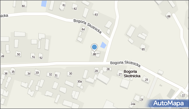 Bogoria Skotnicka, Bogoria Skotnicka, 66, mapa Bogoria Skotnicka