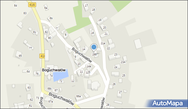 Boguchwałów, Boguchwałów, 14b, mapa Boguchwałów