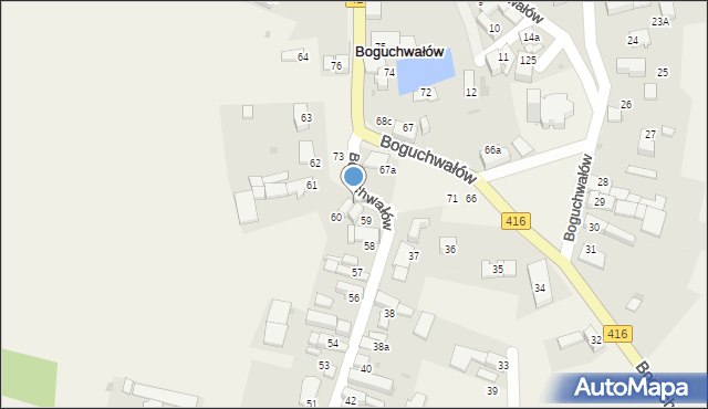 Boguchwałów, Boguchwałów, 59A, mapa Boguchwałów