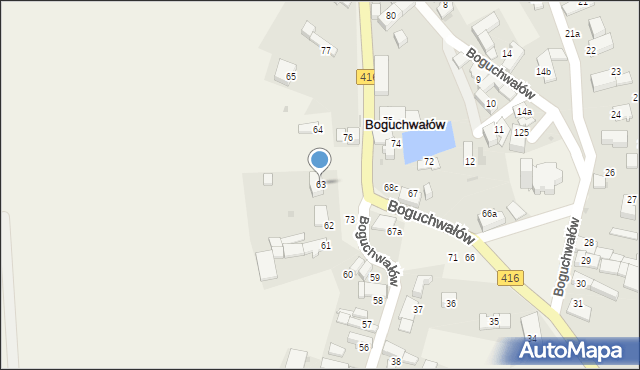 Boguchwałów, Boguchwałów, 63, mapa Boguchwałów