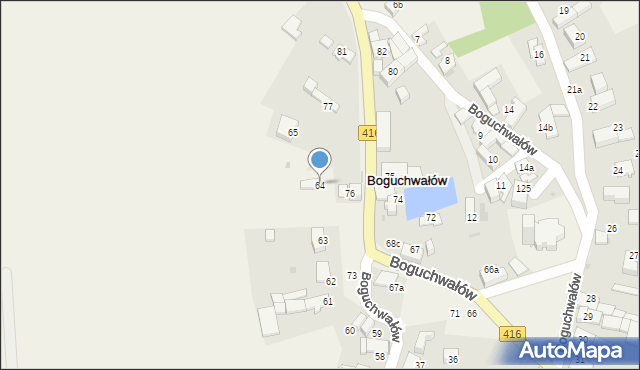 Boguchwałów, Boguchwałów, 64, mapa Boguchwałów