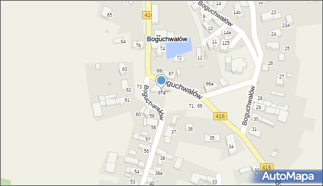 Boguchwałów, Boguchwałów, 67a, mapa Boguchwałów